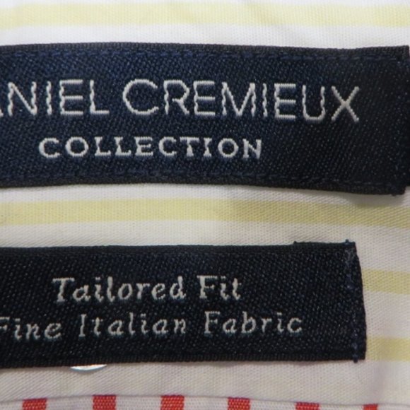 Daniel Cremieux Dress Shirt - Pastel Stripe Design - Medium - Picture 9 of 10